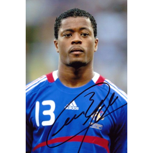 Patrice Evra 4x6 Signed France Photograph
